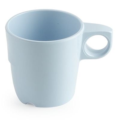 Melamine Coffee Cup, 10oz, Blue