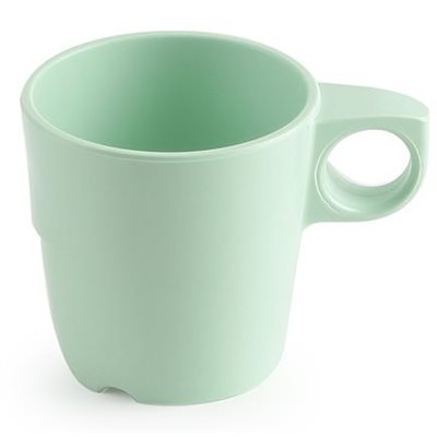 Melamine Coffee Cup, 10oz, Green