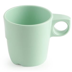 Tasse à café en mélamine, 285ml, verte