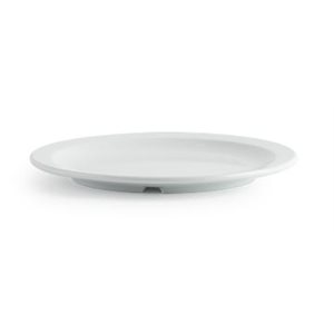 Melamine Dinner Plate, 10", Round, White