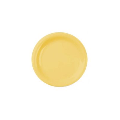 Plate Round 9" Yellow Melamine