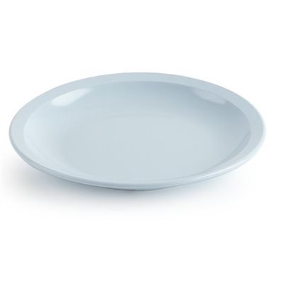 7" Round Melamine Plate, Blue