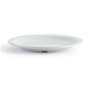 Assiette Ronde en Mélamine, 20.3cm, Blanche