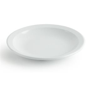 Melamine Round Plate - 6.5", White