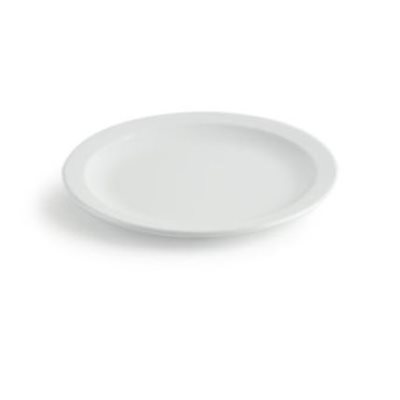 Assiette Ronde 24cm en Mélamine, Blanche