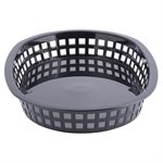 Black Oval Chicago Platter Basket, Polypropylene