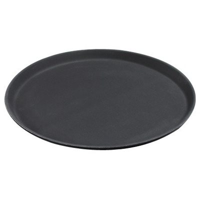 Plateau De Service, Rond, Noir, 11 Po, "Griplite"