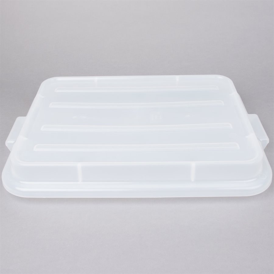 Storage Lid, "Snap On", Rectangular, Clear, For 7" Containers