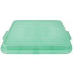 Storage Lid, "Snap On", Rectangular, Green, For 7" Containers