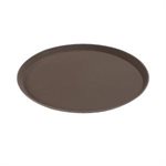 Serving Tray, Round, Non-Skid, 16" Diameter, Tan, "Griplite"