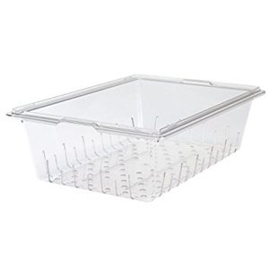 Cambro 1826CLRCW135 Food Storage Colander - 18" x 26" x 5", Clear