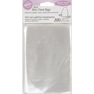 Party Bags (100 Bags), Clear, 4x 6"