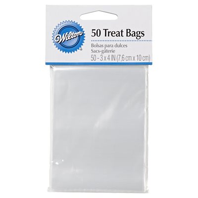 Treat Bags (50 Bags), Clear, 3 X 4"