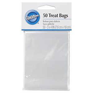 Sac A Friandise (50 Sachets), Transparent, 7.6 X 10 CM