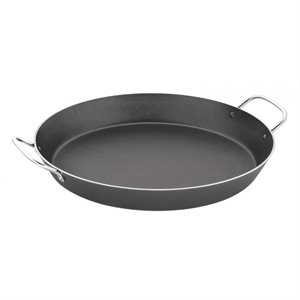 Paella Pan, Non-Stick, Aluminum/Graphite, 13.5" Diameter