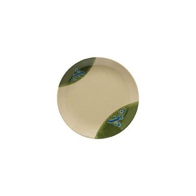 Plate, Round, Wide Rim, 10.5" Diameter, Melamine, Beige