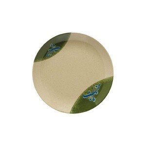 Assiette Ronde, En Mélamine, Bord Étendu, Beige, 27 CM