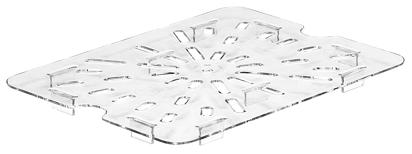 Cambro Camwear 20CWD135 Transparent, Polycarbonate, Égouttoir De Fond (Demi Grandeur)