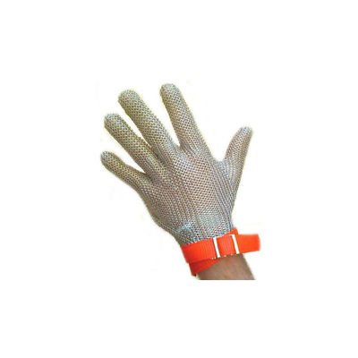 Protective Glove (Butcher), Chain Mail, Xtra Large, Orange Strap