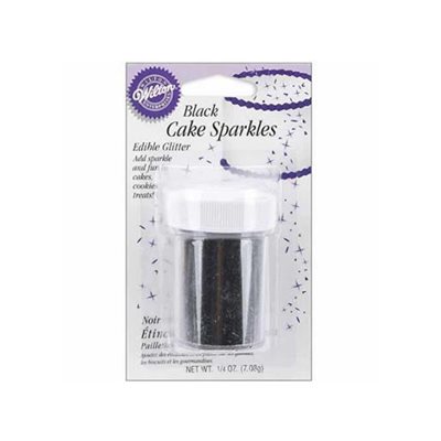 Cake Sparkles, Black, 7.1g / 0.25 Oz