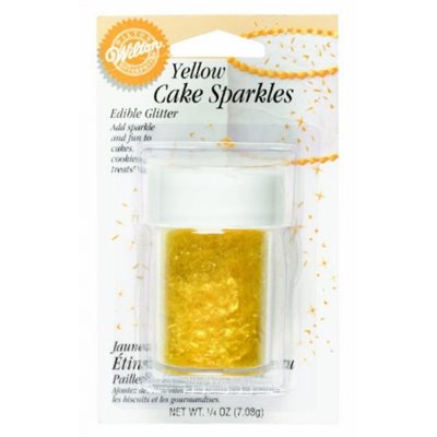 Cake Sparkles, Yellow, 7.1g / 0.25 Oz