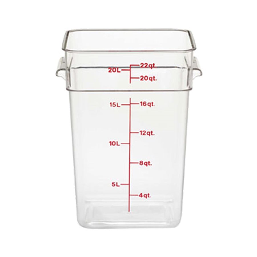 Boîte de Rangement, Cambro 22SFSCW135 22 Qt. Claire