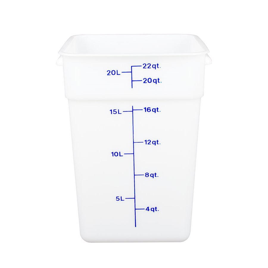 Boîte de Rangement, Cambro 22SFSP148 22 Qt. Blanche