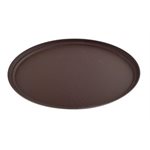 Cambro Oval Non-Skid Serving Tray 27 x 22", Brown