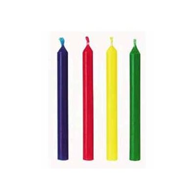 Candle Set (Rainbow Colors), 24 Piece Set