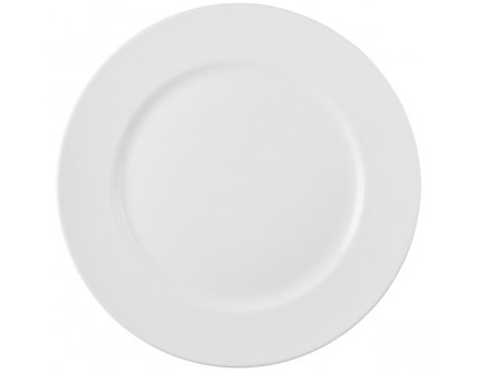 Plate, 10 5/8", "Classic White", "Dudson"