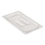 Cambro Camwear 30CWCH135 Transparent, Polycarbonate, Couvercle Plat (Grandeur 1/3)