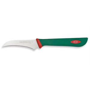 Sanelli Ligne Premana Professional,Couteau Trancheur Cm.20 ,Acier Inoxydable,Vert et Rouge,32.5x3.0x6.0 cm 