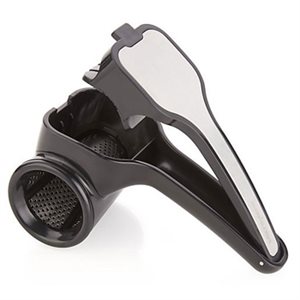 Râpe A Fromage, Rotatif, Noir, Lame En Acier Inoxydable, 2 en 1