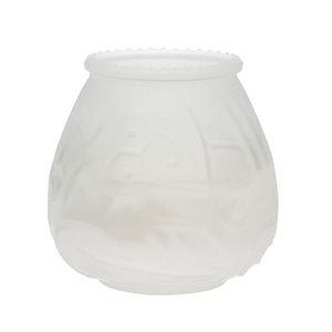 Sterno Decorative Glass Candles, Frosted, 45 Hours