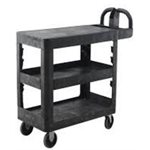 BITBAR 3-SHELF FLAT TOP UTILITY CART