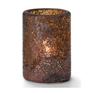 Crackle Lamp, Mosaic, Gold Glass