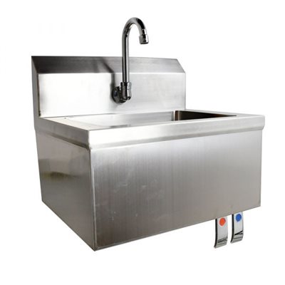 OMCAN HAND SINK WITH KNEE VALVE ASSEMBLY