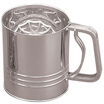 Sifter/Sieve, Flour, 4 Cups, Stainless Steel