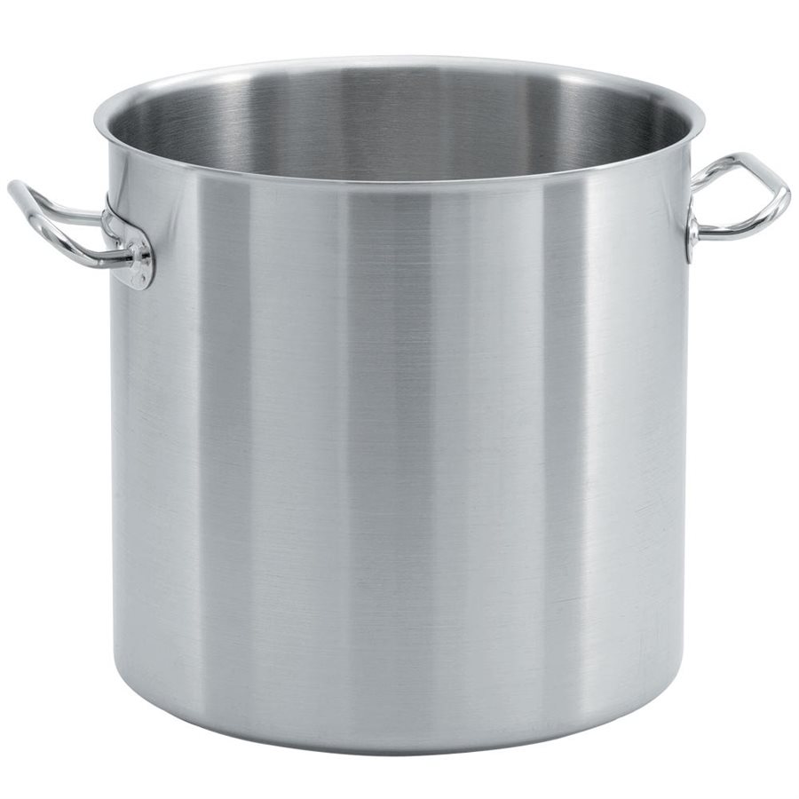 Stock Pot, 18/10 Stainless Steel Aluminum, 27 Qt (25.5 L)