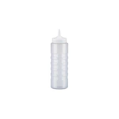 Squeeze Bottle, Wide Mouth, Polyethylene, Clear, 24 Oz (710 ML)