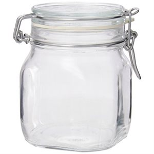 FIDO GLASS JAR 750ML WITH GASKET