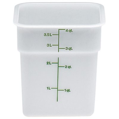 Boîte de Rangement, Cambro 4SFSP148 4 Qt. Blanche