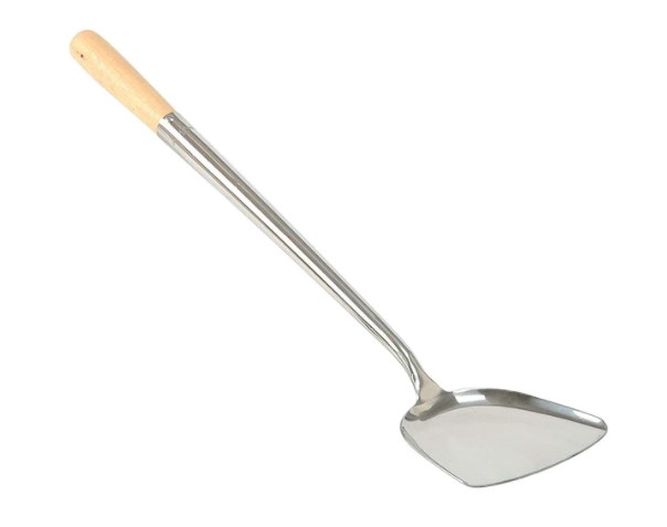 Chinese Spatula with round wooden handle