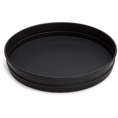 DEEP DISH PIZZA PAN, BLACK STEEL, 14"