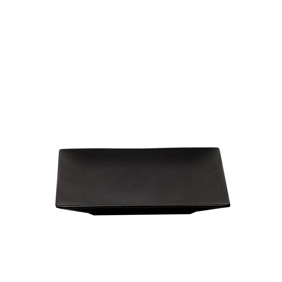 Azia Square Plate 6.4" , Black