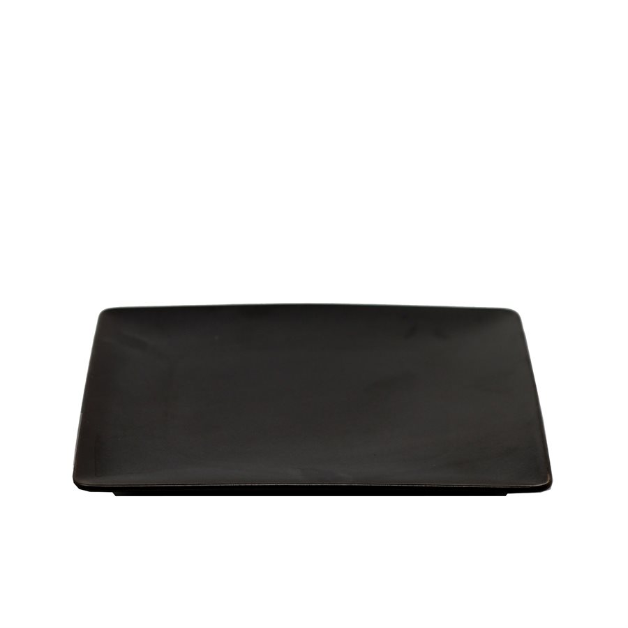 Square Plate 8.4" , Azia Shape, Black