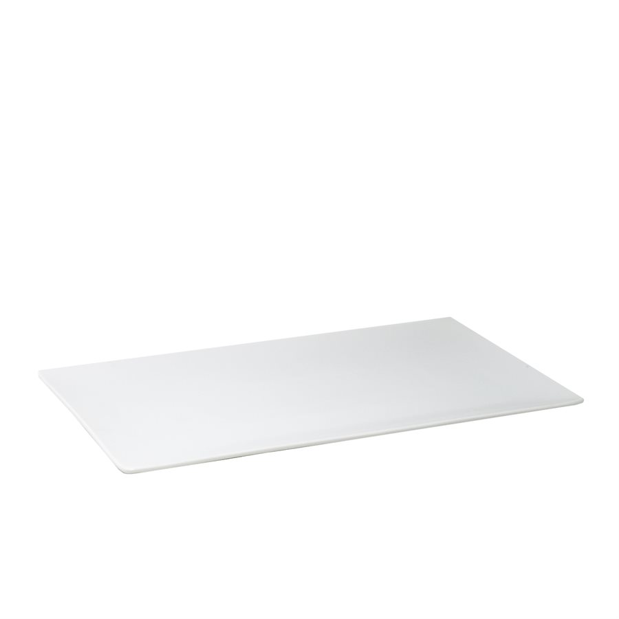 Assiette Rectangulaire 13.75po. × 8po. ( 34.5 × 21 cm) , Forme Azia, Blanc