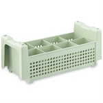 Flatware Basket, 8 Compartments, Copolymer Plastic, Green