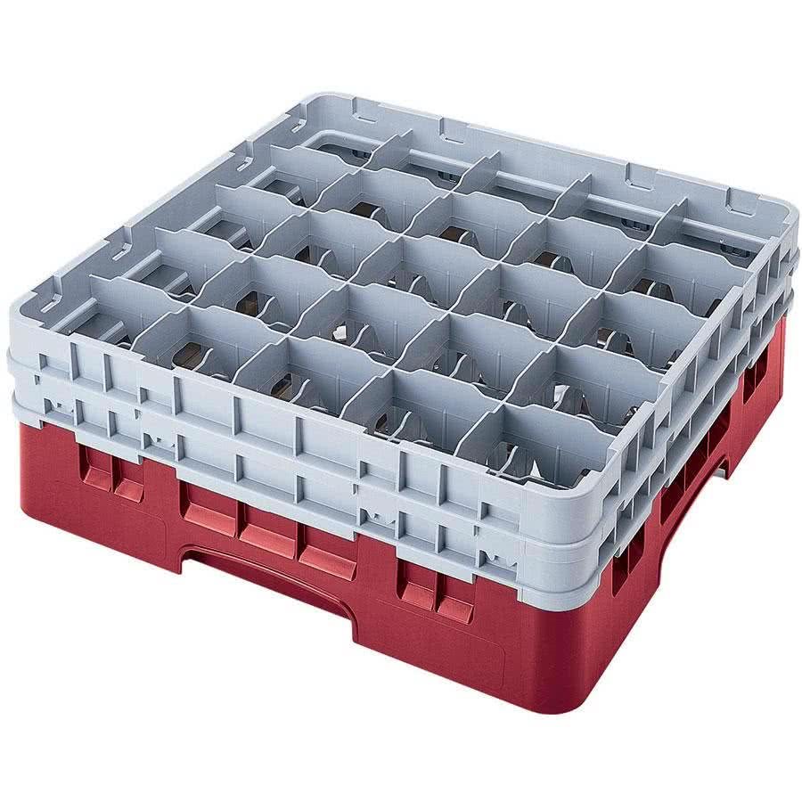 Glass Rack, 25 Compartments, Short, 1 Extender, "Tzanet Logo"