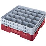 Glass Rack, 25 Compartments, Tall, 3 Extenders, "Tzanet Logo"